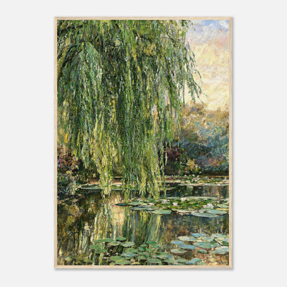 Monet's Weeping Willow & Water Lilies Impressionist Art Print
