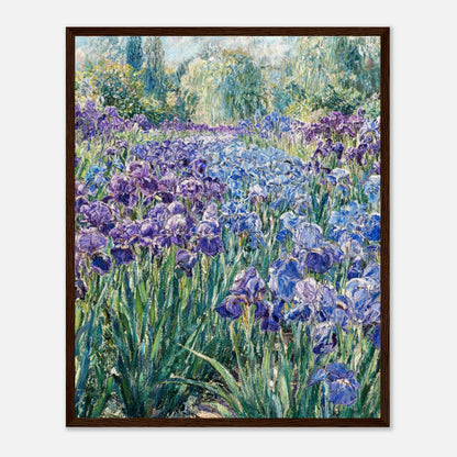 Monet's Iris Field Impressionist Garden Art Print