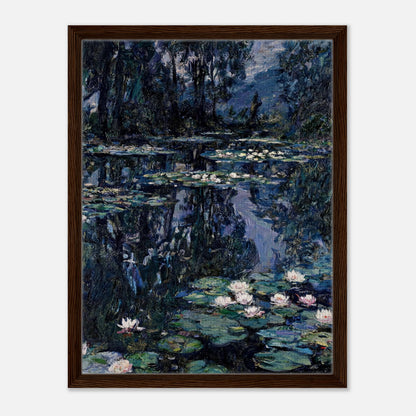 Nocturne Water Lilies & Dark Pond Impressionist Art Print