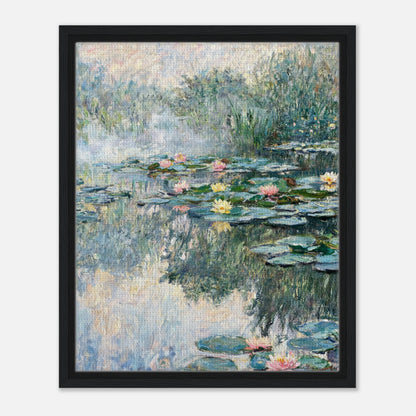 Misty Morning Water Lilies Impressionist Art Print