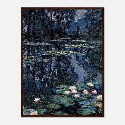 Nocturne Water Lilies & Dark Pond Impressionist Art Print