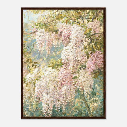 Cascading Wisteria Blossoms Impressionist Art Print