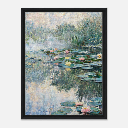 Misty Morning Water Lilies Impressionist Art Print