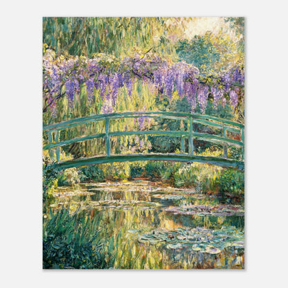 Wisteria & Japanese Bridge Impressionist Art Print