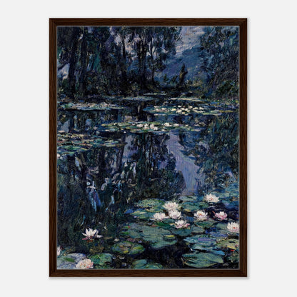 Nocturne Water Lilies & Dark Pond Impressionist Art Print