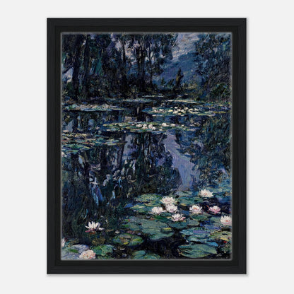 Nocturne Water Lilies & Dark Pond Impressionist Art Print
