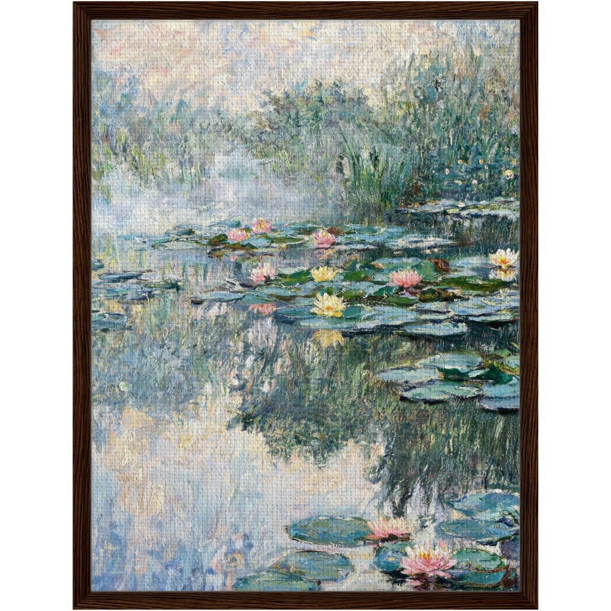 Water Lilies Pond Framed Canvas | Vintstep