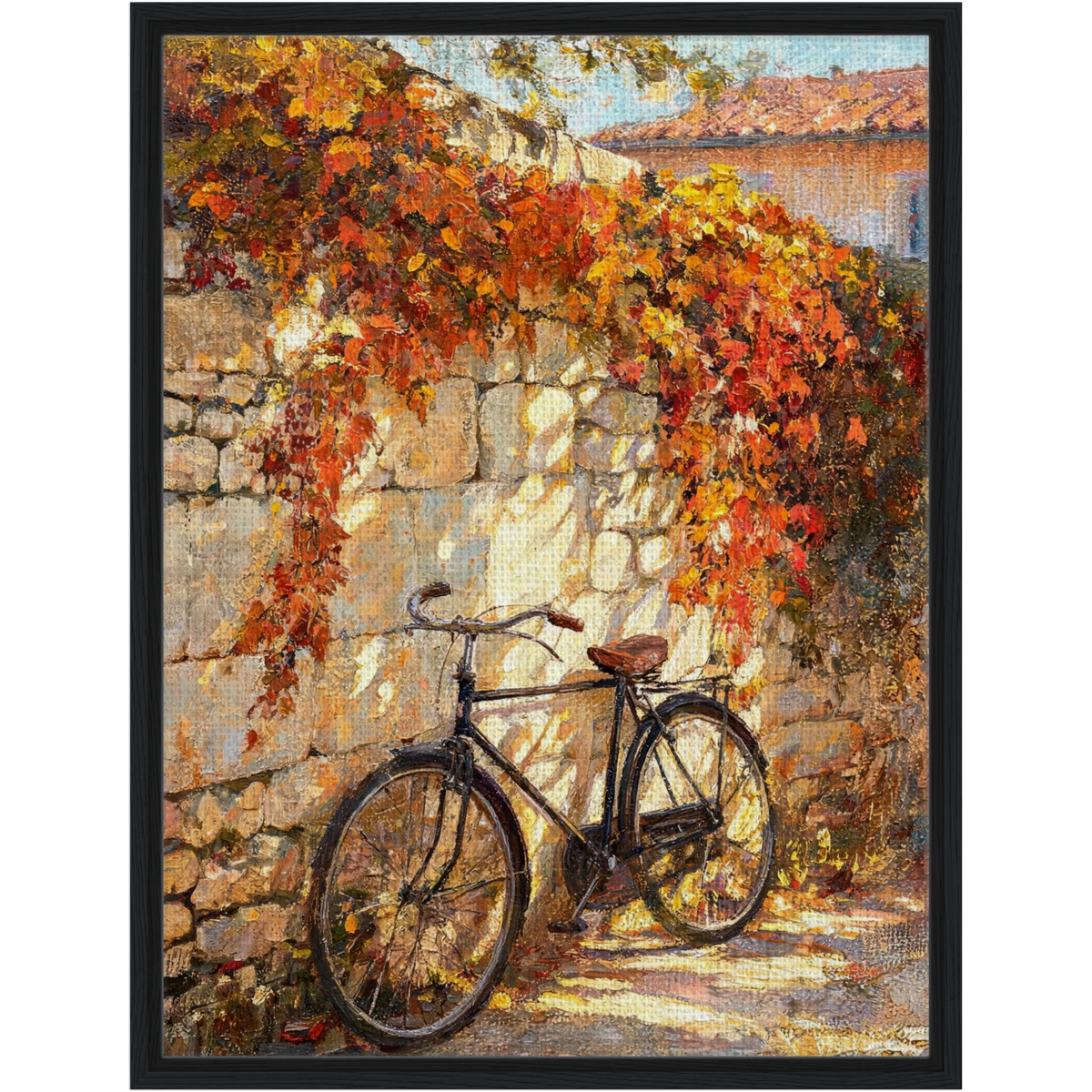 Vintage Bicycle Framed Canvas Wall Art | Gallery Style Decor