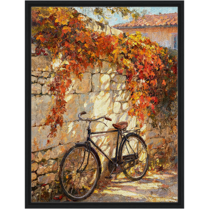 Vintage Bicycle Framed Canvas Wall Art | Gallery Style Decor