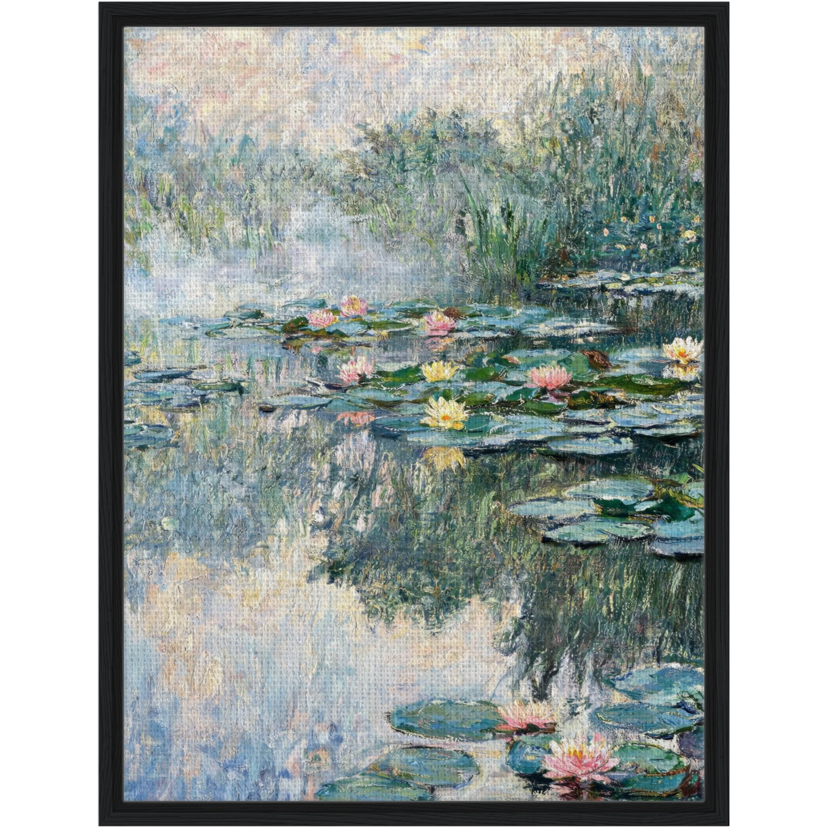 Water Lilies Pond Framed Canvas | Vintstep