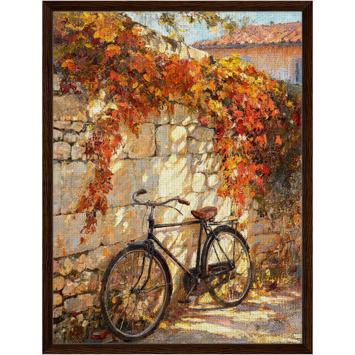 Vintage Bicycle Framed Canvas Wall Art | Gallery Style Decor