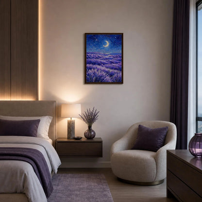 Lavender Twilight Framed Canvas Wall Art