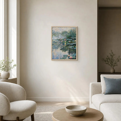 Water Lilies Pond Framed Canvas | Vintstep
