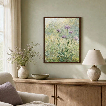 Impressionist Wildflower Meadow Framed Art Print