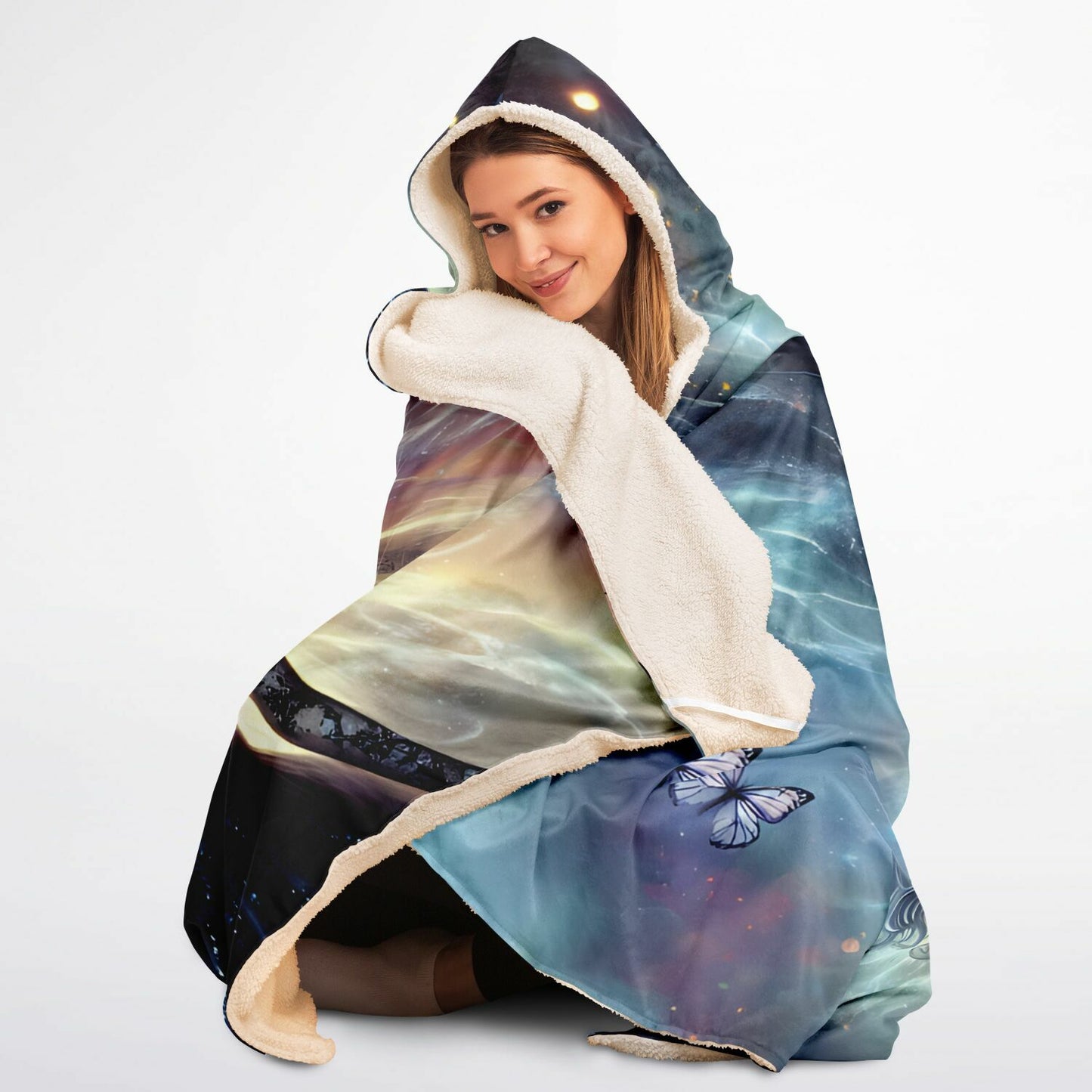 Enchanted Twilight Maiden Micro Fleece Hooded Blanket